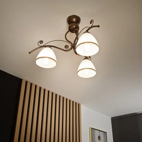 Lustră aplicată RETRO 3xE27/60W/230V patină bronz