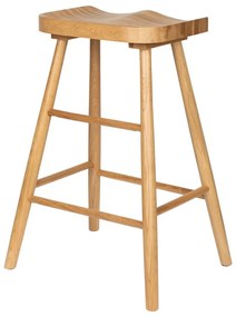 Scaun de bar în culoare naturală din lemn de stejar (înălțime șezut 65,5 cm) Vander – White Label