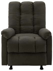 321408 vidaXL Fotoliu rabatabil, gri taupe, material textil