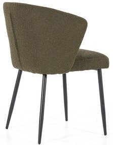 Scaun tapitat Santos verde