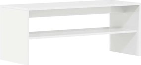 vidaXL Comodă TV, alb lucios, 100 x 40 x 40 cm, PAL