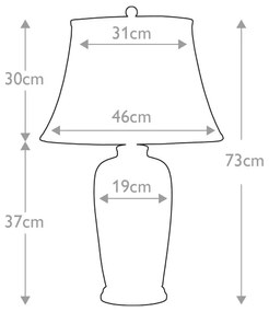 Lampă de masă Elstead BLUE-TRAD-WP-TL BLUE TRADITIONAL 1xE27/60W/230V