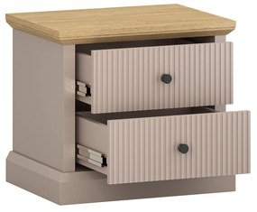 Noptieră Indices (taupe + stejar pietros) . 1116878