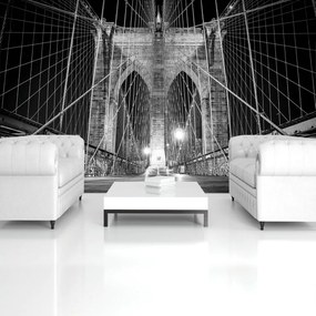 Fototapet - New York City Urban Brooklyn Bridge (254x184 cm)
