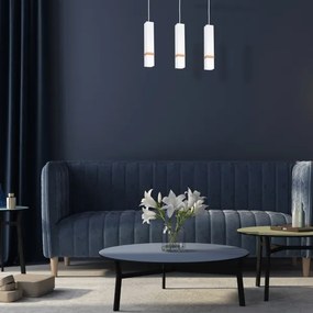 Lustră pe cablu VIDAR 3xGU10/25W/230V alb