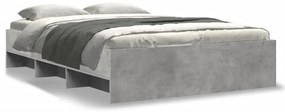 3295663 vidaXL Cadru de pat, gri beton, 120x200 cm, lemn prelucrat