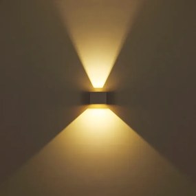 Globo 34168SA - Aplică de perete LED pentru exterior VERONIKA, 2 x 3W, 230V, IP54