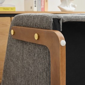 Scaun modern de accent pentru living, Gri | Aosom Romania