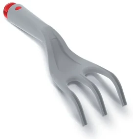 Cultivator manual de gradina, plastic ABS, gri