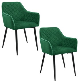 Scaun de masă Sunanda (Verde închis) (2buc). 1069501