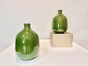 Set 48 Vaze Verzi Infinity Green (striatii 25 cm)