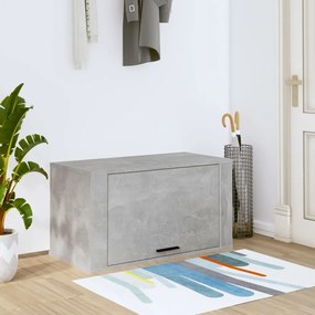 vidaXL Pantofar de perete, gri beton, 70x35x38 cm, lemn prelucrat
