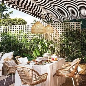 Lustră pe cablu Immax 08264L PELO 1xE27/40W/230V d. 40 cm ratan