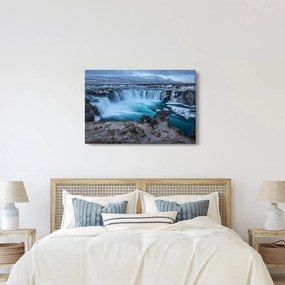 Tablou - Priveliște la cascade (90x60 cm)