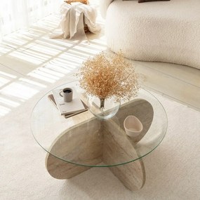 Măsuță de cafea Bubble Travertine