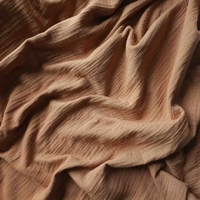 Lenjerie de pat muselina MOELLIN maro deschis Dimensiune lenjerie de pat: 70 x 90 cm | 140 x 200 cm