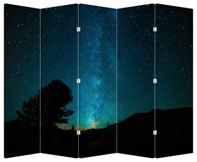Paravan - Cerul nocturn și stele (210x170 cm)