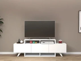 Masă TV/Dulap Duvabu (alb) . 1095353