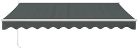 Copertina retractabila, antracit, 3,5x2,5 m, textil si aluminiu