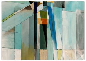 Tablou pe sticlă - Abstract (70x50 cm)