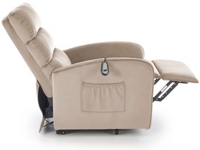 Fotoliu Maroni velvet bej H103 cm