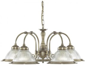 Lustra suspendata stil clasic American Diner 5L alama antic 9345-5 SRT