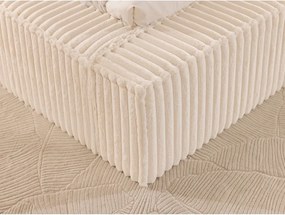 Pat matrimonial bej tapițat cu spațiu de depozitare cu somieră 200x200 cm Cloe – Ropez