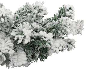 Ghirlanda de Craciun cu zapada, verde, 5 m, PVC