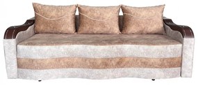 CANAPEA EXTENSIBILA SIMONA 225x74x100 CM, BEJ, CREM