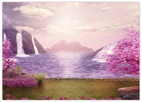 Tablou cu lac (70x50 cm)