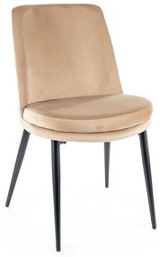 Scaun de bucaterie Kayla Velvet, bej
