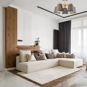 Lustr ELLIE 5xE27/60W/230V, montaj plafon, gri