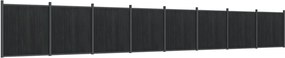 vidaXL Panou pentru gard, gri, 1391x186 cm, WPC