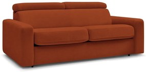 Canapea cărămizie extensibilă 195 cm Monaco – Bobochic Paris