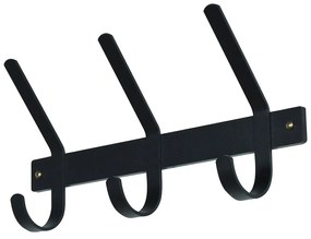 Cuier de perete negru din metal 40 cm Dexter – Spinder Design