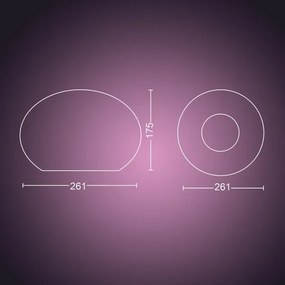 Philips Hue FLOURISH 40904/31/P9 LED RGB lampă de birou dimabilă 1xE27/9,5W/230