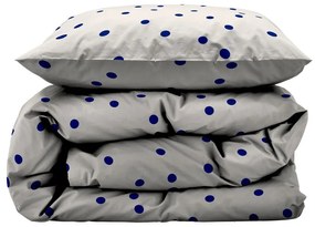 Lenjerie de pat albastră/bej din bumbac satinat pentru pat de o persoană/extinsă 140x220 cm Solaris – Södahl