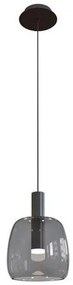 Pendul LED design modern Panil negru nisipos