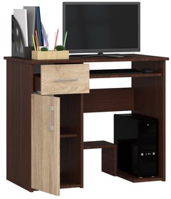 Masă PC Jaloms (wenge + Stejar sonoma). 1069703