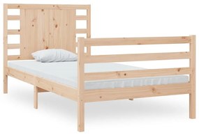 3104273 vidaXL Cadru de pat, 100x200 cm, lemn masiv de pin