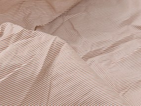 Cearsaf de pat din bumbac cu elastic Culoare maro, LINE 90 x 200 cm