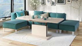 Mazzoni ASTON Bej [Super Mat / Anti-fingerprint] - MĂSUȚĂ EXTENSIBILĂ MODERNĂ MĂSUȚĂ DE CAFEA CAȘMIR