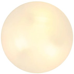 Plafoniera pentru exterior design modern IP44 Vranos negru, opal 30cm