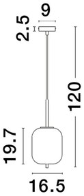 Lustra/Pendul design modern LATO D-16,5cm