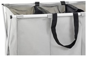 Coș pentru rufe cu 3 compartimente Tomasucci Laundry, gri