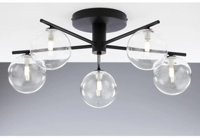 Lustră aplicată Jupiter 2046 PRATO 5xG9/10W/230V negru/transparent