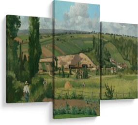 Tablou - Camille Pissarro, Landscape at Les Pâtis, Pontoise, reproducere (90x60 cm)