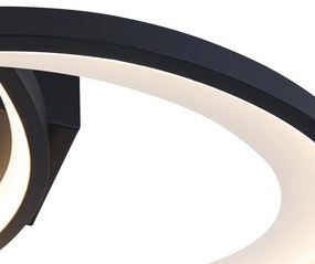 Plafoniera design negru cu LED - Alexandra