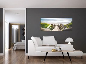 Tablou - Intare pe plaja (120x50 cm)