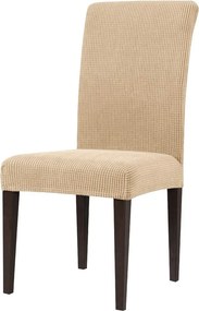 Set 6 huse elastice pentru scaune culoare Bej deschis